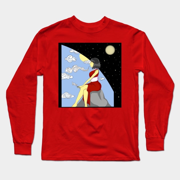 ladyinred Long Sleeve T-Shirt by Lu_S